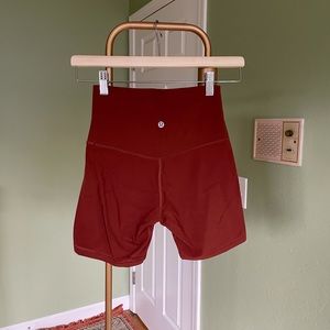 Lululemon 6" Align High Rise Short in Burnt Orange Size 2